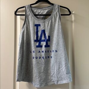 Nike Heather Gray Dodgers Tank Top
